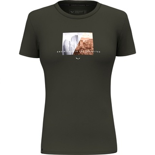 Salewa Pure Design Dry Short Sleeve T-shirt Grün M Frau