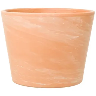 Leni Siena Terrakotta Keramik Übertopf Blumentopf rund Terracotta-Farben matt Pflanztopf ohne Loch für Zimmerpflanzen Hydrokultur Erde - Größe 12 M