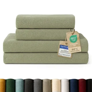 Blumtal Badetuch 70 x 140 cm grün 4-tlg.