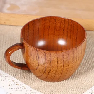 Natürlicher, Rustikaler Holzbecher Für Kaffee, Tee, Bier, Saft Oder Milch – Handgefertigter Becher Aus Baumstumpfholz Nr. 3