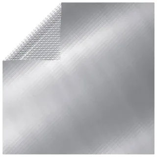 vidaXL Rechteckige Poolabdeckung silber 1000x600 cm
