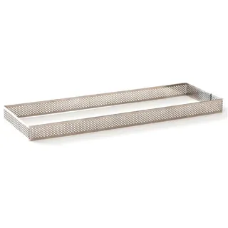 DECORA 0064060 RECHTECKIGE PERFORIERTER EDELSTAHL BACKRAHMEN 8 X 19 X 2 H CM