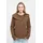 Bench Fleecepullover warmes tailliertes Fleeceshirt mit Troyerkragen und Seitentaschen braun 36 EU