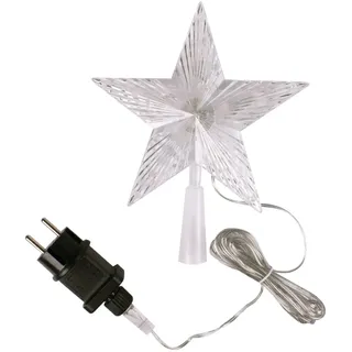 Lex Weihnachtsbaum Spitze Stern LED Weihnachtsbaumspitze, 10 LEDs, 18 x 18 cm