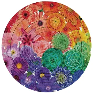 Harilla Drehendes Flip-Puzzle, Partybevorzugung, Weihnachtsgeschenke, interaktives Spielzeug für Kinder, rotierende Puzzles, sensorisches Spielzeug für, Blume