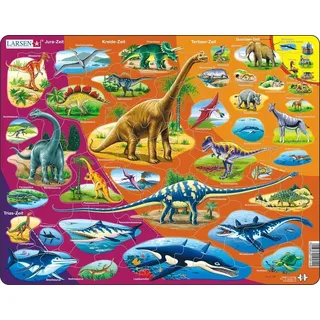 Larsen Puzzle Puzzle - Dinosaurier und ihre Zeitepoche, Puzzleteile