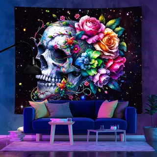 Uv-fluoreszierender Wandteppich-hintergrundstoff Im Angesagten Stil, Wandteppich-raumdekoration, Halloween-wandteppich, 180 X 230 Cm