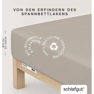 Baumwolle 140 x 200 - 160 x 220 cm sand mid