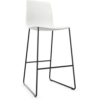 Barhocker A-Nooma 50 Kufengestell, weiss, 52 x 114 x 56 cm, Kunststoff / Stahl