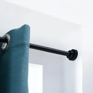 ACAZA Spannstange für Gardinen - Ausziehbar ohne Bohren oder Löcher - Stange von 125-220 cm - Silber