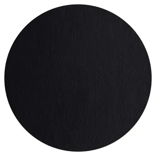 Asa Selection Tischset Leather Optic Fine Ø 38 cm Kunststoff Schwarz