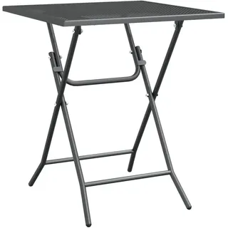 vidaXL Gartentisch Ø 80 x 72 cm Anthrazit