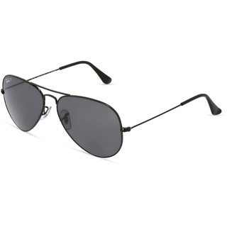 Ray-Ban RB 3025 AVIATOR LARGE METAL Unisex-Sonnenbrille Vollrand Pilot Metall-Gestell, Schwarz