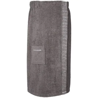 SCHIESSER Saunakilt Rom Damen - Plus Size - 46-52 - Dunkelgrau