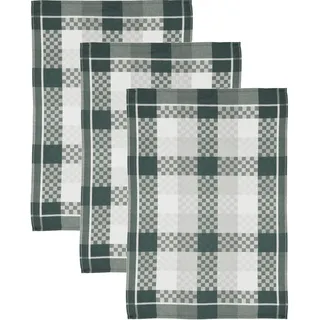 Ross Geschirrtuch ROSS "SUPERIOR", grün (moosgrün, weiß, grau), B:50cm L:70cm, 100% Baumwolle, Geschirrtücher, Geschirrtuch, aus 100% Baumwolle, 50x70 cm