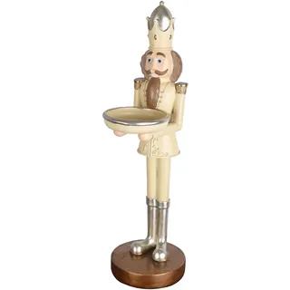 Weihnachtsdekoration Nussknacker Skulptur Kerzenhalter Weihnachten XMAS Figur