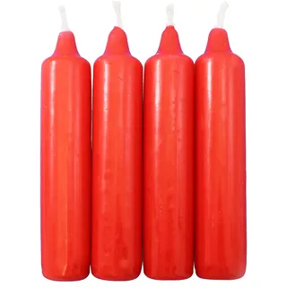 OLShop AG 5er Pack Adventskerzen rot ca. 25 x 135 mm (5 x 4 Stück) Weihnachtskerzen, Christbaumkerzen, Pyramidenkerzen, Baumkerzen, Kerzen
