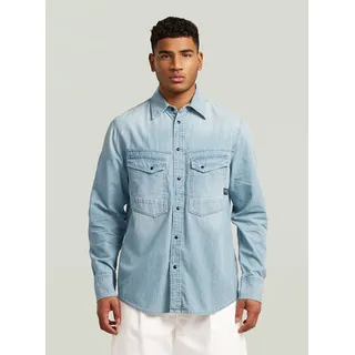 G-Star Regular Fit Freizeithemd Blau XL