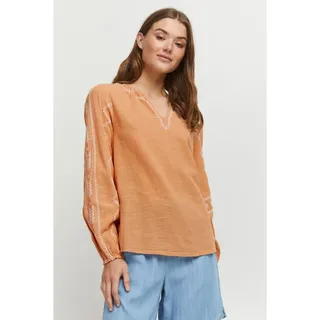 b.young Langarmbluse BYISELLA BLOUSE -20811511  Bluse mit dezenter Stickerei in Natur | Gr.: 40