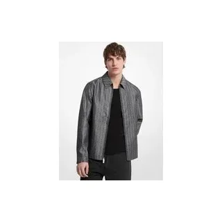 MK Jacke aus Jacquard mit MK2000-Logomuster - Grau - Michael Kors - L