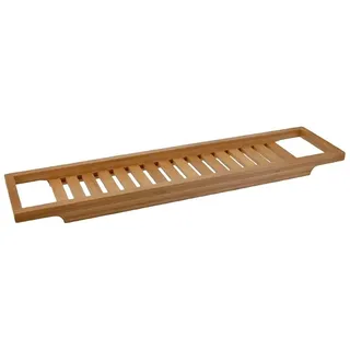 zeitzone Badewannenablage Bambus Badewannentablett 64 x 15 cm Holz Natur