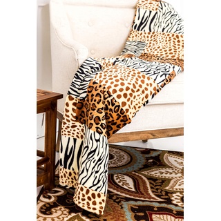 Home Must Haves Bed Blanket Queen Zebra Leopard Giraffe Safari Tierdruck Ganzjahresdecke Extra Weich Warm Sofa Couch Überwurf Bett Decke King Size, Polyester