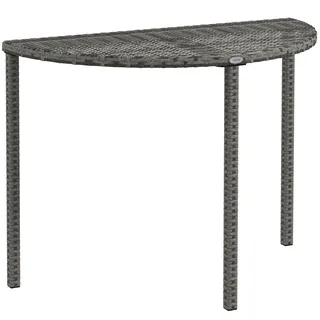 Outsunny Balkontisch Beistelltisch 100 x 50 x 74 cm Grau