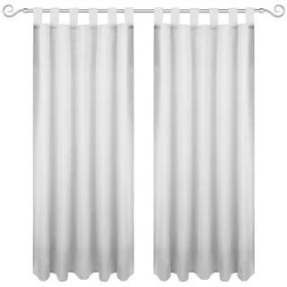 Bestgoodies Ellen Schlaufenvorhang 140 x 145 cm Grau 2 St.