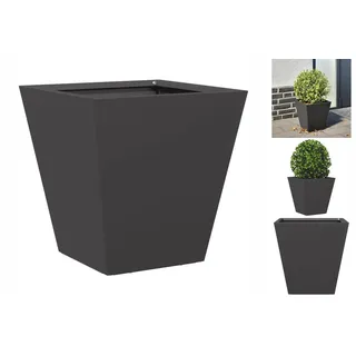 vidaXL Pflanzkübel Schwarz 30x30x30 Stahl