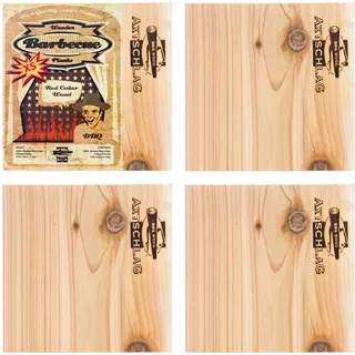 Axtschlag Wood Plank Rotzeder XS 4er Set Grillplanken Grillaroma
