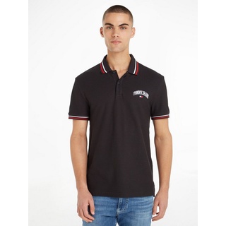 Tommy Jeans Poloshirt TJM CLSC GRAPHIC TIPPED POLO schwarz L