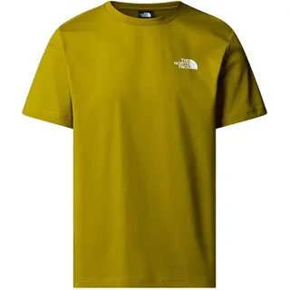 The North Face Redbox Nse Kurzarm-T-Shirt Deep Dijon/Woodland Green S