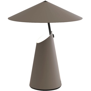 Tischleuchte DESIGN FOR THE PEOPLE "Taido" Lampen Gr. 1 flammig, Ø 32 cm Höhe: 38 cm, braun Tischlampen