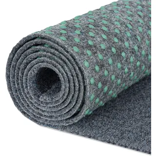 Mazovia Kunstrasen Balkon 400x325cm Grau Wetterfest Pflegeleicht Elegant | Kunstrasenteppich für Terrasse UV-Beständig Wasserabweisend Reinigungsmittelbeständig Robust Realistisch Verkauf pro Meter