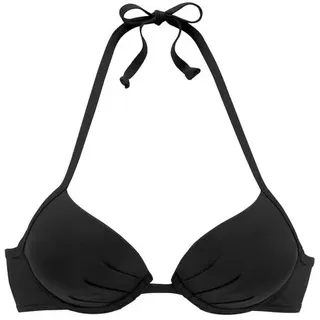 s.Oliver Push-Up-Bikini-Top Damen Schwarz 34 Cup C