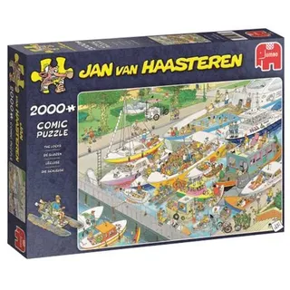 Jumbo Spiele 19068 Jan van Haasteren Die Schleuse 2000 Teile Puzzle
