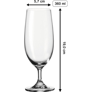 Luxentu, Biergläser, Biertulpe / Pilsglas mit Gravur 65. Jubiläum (0.36 l)