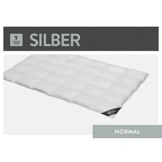 SPESSARTTRAUM Daunendecke Silber normal 100% Daunen 155x220 cm
