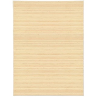 Teppich Bambus 150x200 cm Natur, furnicato, Rechteckig beige|braun