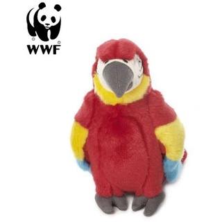 WWF Plüschtier Hellroter Ara Papagei (18cm) Kuscheltier Stofftier Vogel NEU