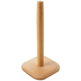 Küchenrollenhalter, Papierhandtuchhalter aus Holz, Papierhandtuchhalter auf Arbeitsplatte, Stehender Papierhandtuch Organizer, Freistehender Rollenspender für Küche und Badezimmer(Quadratische Basis)