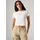 Print-Shirt Damen Gr XS 34 weiß ess sport serif 1873 weiß Single Jersey Obermaterial 100 Baumwolle bedruckt unifarben tailliert extrakurz Rundhals gerader Abschluss Shirts mit Logo-Print