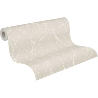 A.S. Création Vliestapete Elegance 10,05 m x 0,53 m 305074 Beige/Weiß