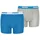 Unisex Kinder Boxershorts Basic Blue Grey 140 140