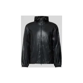 Regular Fit Jacke mit Stehkragen, Black, S