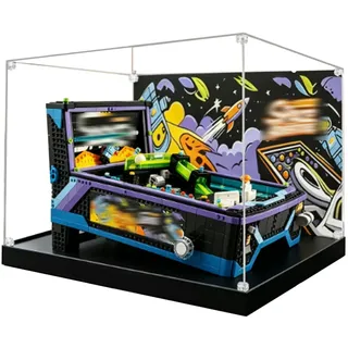 Acryl-Vitrine für Lego 11374 Flipper-Maschinen-Set (nur Box) | Acryl Vitrine Speziell für Lego 11374 Flipper Maschine Set, Staubdichte Box Kompatibel mit Lego 11374