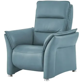 Hukla Sessel Corina Echtleder 94 x 112 x 90 cm Blau