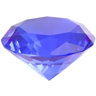 Vosarea 50mm Crystal Diamond Briefbeschwerer Hochzeit Dekorativer Diamant Transparente Tischdeko Streudeko Hochzeit Deko (Blau)