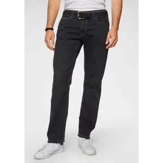 Loose-fit-Jeans, mit markanten Nähten und Stretch, Gr. 34 - Länge 30, black used, , 50952640-34 Länge 30