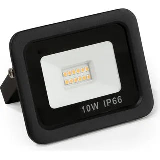 McShine Außenstrahler Aluminium 10 W 850 Lumen 1 Stück Schwarz